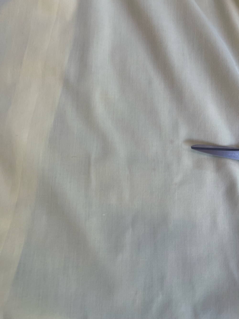 1960s vintage Light yellow snap front house dress with floral embroidery trim - Picture 12 of 12